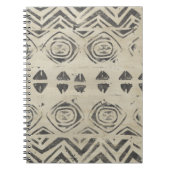 パターンバザール – 丸い形と幾何学的な形 ノートブック (正面)