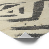 パターンバザール – 丸い形と幾何学的な形 ポスター (角)