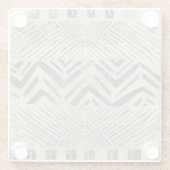 パターンバザール – 幾何学模様 ガラスコースター (裏面)