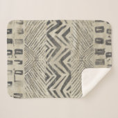 パターンバザール – 幾何学模様 シェルパブランケット (正面(横))