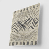 パターンバザー-幾何学的な形 スクエア壁時計 (傾斜)