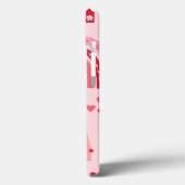 パターンバレンタイン2024背景とハート愛 Case-Mate iPhoneケース (裏面 / 左)