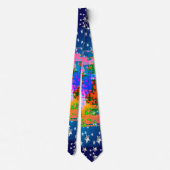 パターンビジネスカラフルホリデモダンータイズ ネクタイ (裏面)