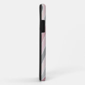 パターンピンク – グレーストライプのiPhoneケース Case-Mate iPhoneケース (裏面/右)
