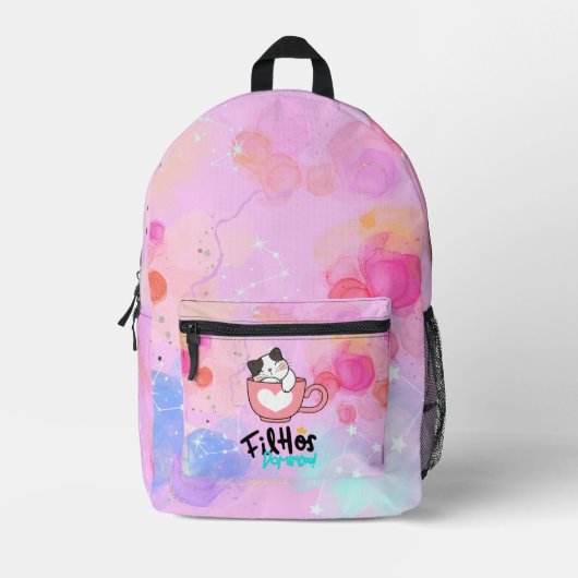 パターンプリントカットソー背面パック プリントバックパック (正面)