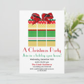 パターンプレゼントホリデイ招待状 招待状 (スタンド正面)