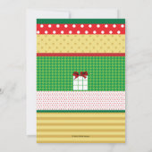 パターンプレゼントホリデイ招待状 招待状 (裏面)