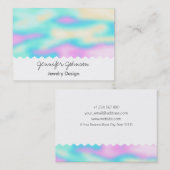 パターンホログラフィックジュエリーデザイン名刺 名刺 (正面/裏面)