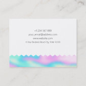 パターンホログラフィックジュエリーデザイン名刺 名刺 (裏面)