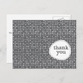 パターンモダンありがとうはがき ポストカード (正面/裏面)