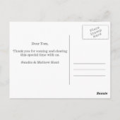 パターンモダンありがとうはがき ポストカード (裏面)