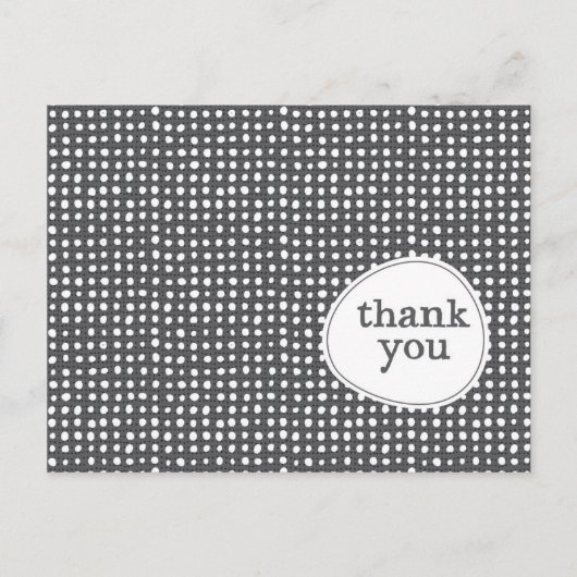 パターンモダンありがとうはがき ポストカード (正面)