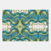 パターンユニークラッピング紙フラットシートセット3 ラッピングペーパーシート (正面)