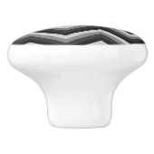 パターンレトロのジグザグ形シェブロン セラミックノブ (側面)