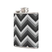 パターンレトロのジグザグ形シェブロン フラスク (左)