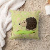 パターン上の漫画のハリネズミ クッション (ブランケット)