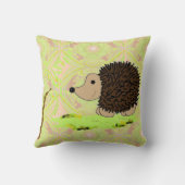 パターン上の漫画のハリネズミ クッション (裏面)