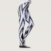 パターン付きハイウエストヨガレギンスユニーク レギンス (右)