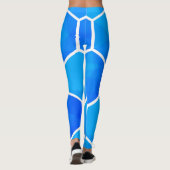 パターン付きハイウエストヨガレギンスユニーク レギンス (裏面)