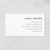 パターン付きモノグスタイリッシュラム 名刺 (裏面)