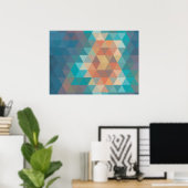 パターン化カスタムプリント ポスター (ホームオフィス)