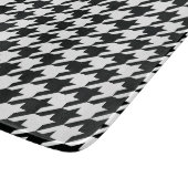 パターン千鳥格子の白黒 カッティングボード (角)