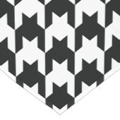 パターン千鳥格子の白黒 ショートテーブルランナー (コーナー)