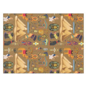 パターン古代エジプトの象形記号 テーブルクロス (正面(横))