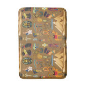 パターン古代エジプトの象形記号 バスマット (正面縦)