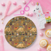 パターン古代エジプトの象形記号 ペーパープレート (パーティー)