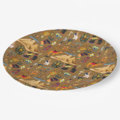 パターン古代エジプトの象形記号 ペーパープレート (アングル)