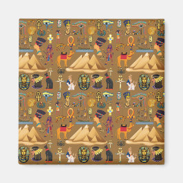 パターン古代エジプトの象形記号 マグネット