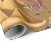 パターン古代エジプトの象形記号 ラッピングペーパー (ロールコーナー)