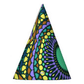 パターン夏スタイリッシュのカラフルヴィンテージトレンディー パーティーハット (左)