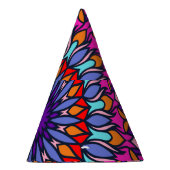 パターン夏ファッションカラフルヴィンテージトレンディー パーティーハット (右)