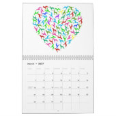 パターン大きなダン カレンダー (3月 2027)