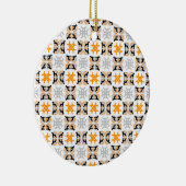 パターン大きなダン セラミックオーナメント (右)