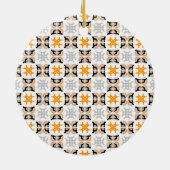 パターン大きなダン セラミックオーナメント (裏面)