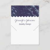 パターン大理石瑪瑙ネックレス表示カード 名刺 (正面)