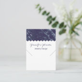 パターン大理石瑪瑙ネックレス表示カード 名刺 (スタンド正面)