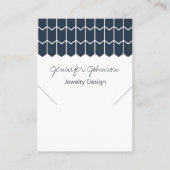 パターン幾何学的ネックレス表示カード 名刺 (正面)