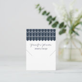 パターン幾何学的ネックレス表示カード 名刺 (スタンド正面)