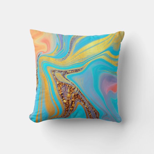 パターン抽象大理石 クッション (正面)