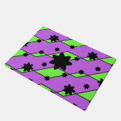 パターン抽象芸術グラフィック ドアマット (アングル)