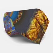 パターン抽象芸術茶色 ネクタイ (ロール)