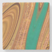 パターン抽象芸術。 ストーンコースター (正面)