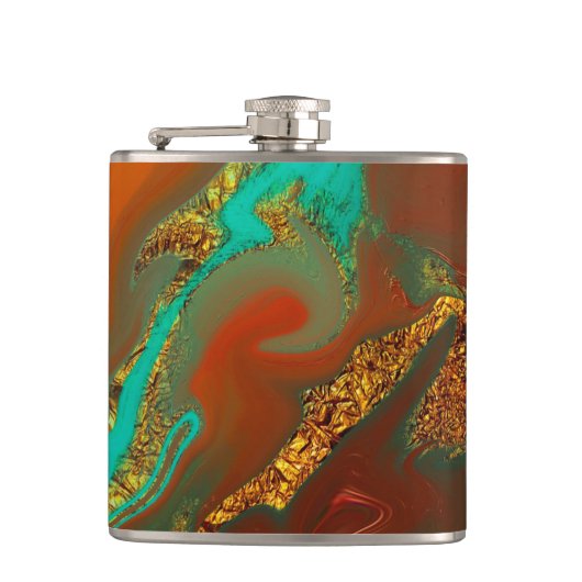 パターン抽象芸術 フラスク (正面)