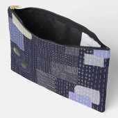 パターン日本のに似た刺し子のステッチ アクセサリーポーチ (見開き)