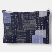 パターン日本のに似た刺し子のステッチ アクセサリーポーチ (裏面)