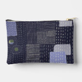 パターン日本のに似た刺し子のステッチ アクセサリーポーチ (裏面)